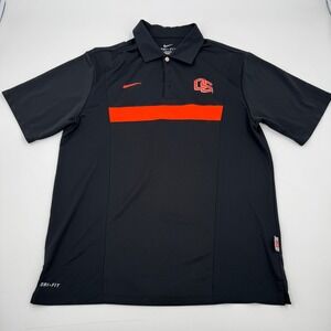 Nike Dri-FIT Polo Shirt Oregon‎ State Beavers Athletic Golf Black M